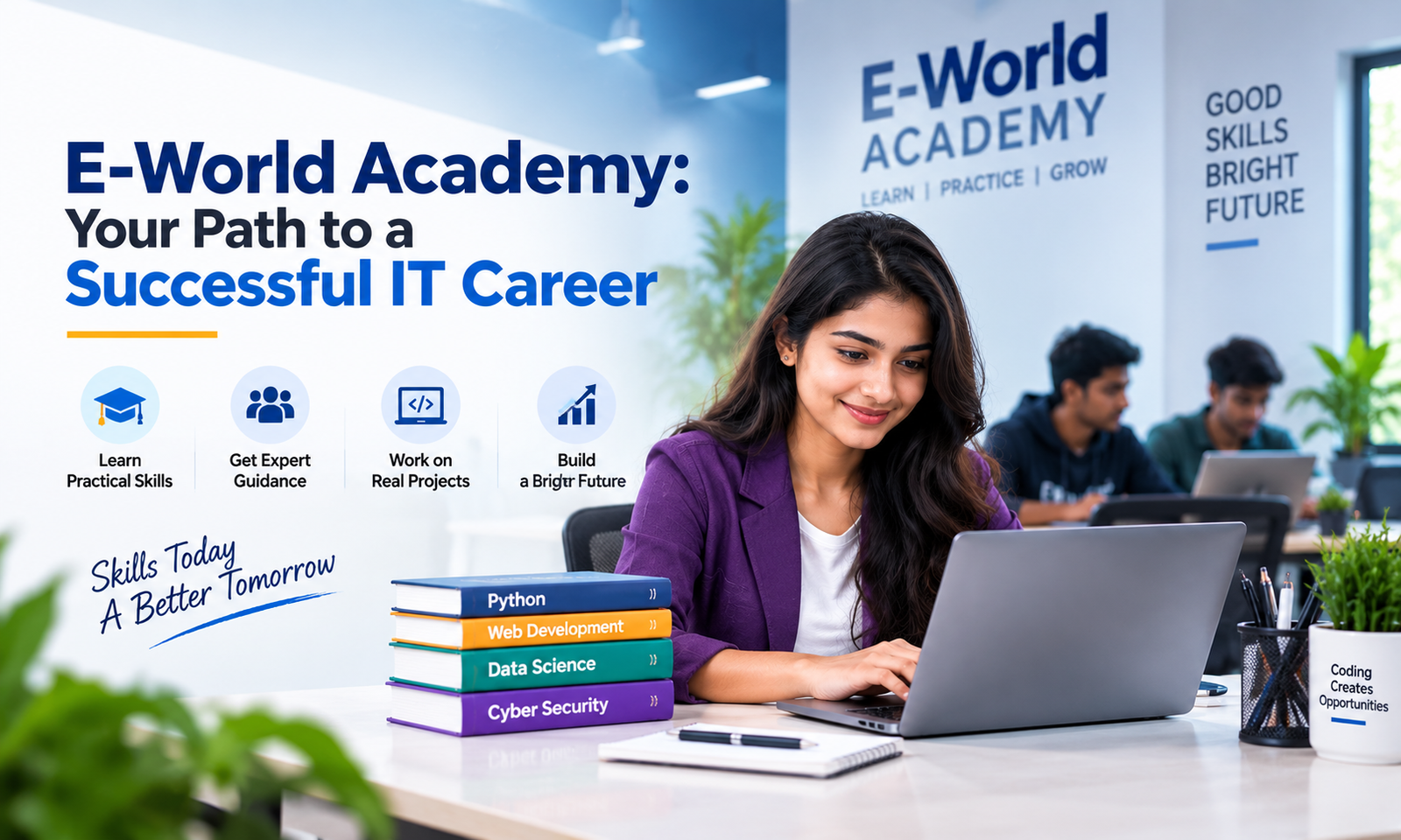 Software skills and IT career development at E-World Academy